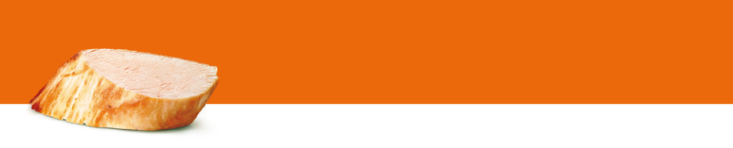 A cylindrical object with a textured surface and a pink interior is presented against a solid orange background.
