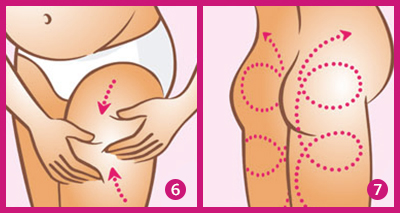 Two illustrations depict human anatomy with dotted lines and arrows.
